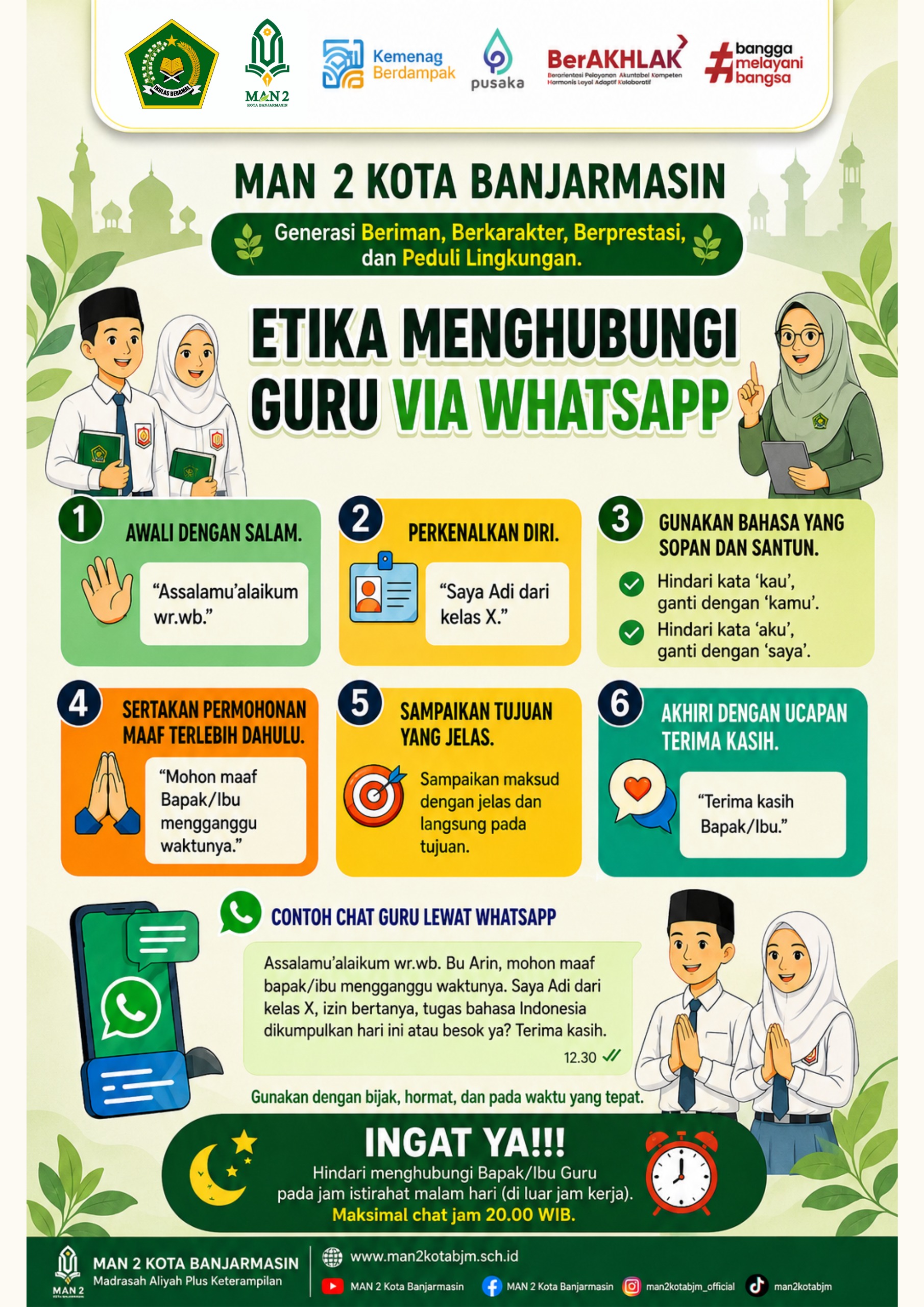 Etika Menghubungi Guru Lewat WA
